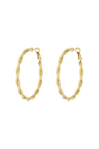 Oorbel hoop in swirl model