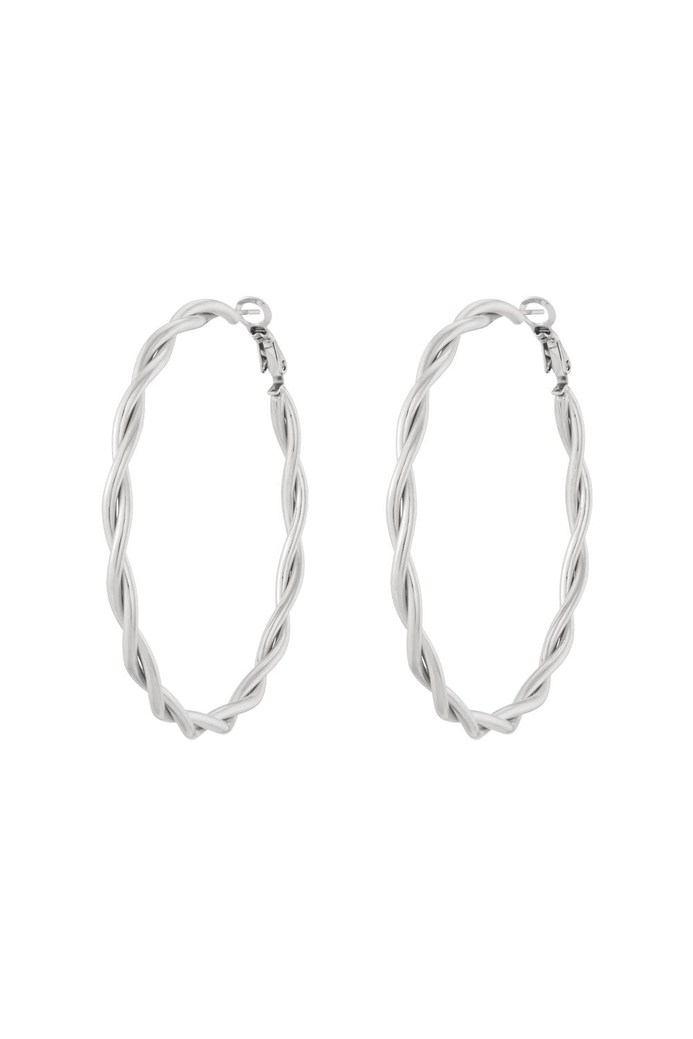 Oorbel hoop in swirl model