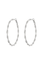 Oorbel hoop in swirl model