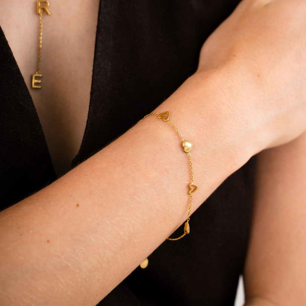 Armband hart (open en dicht)