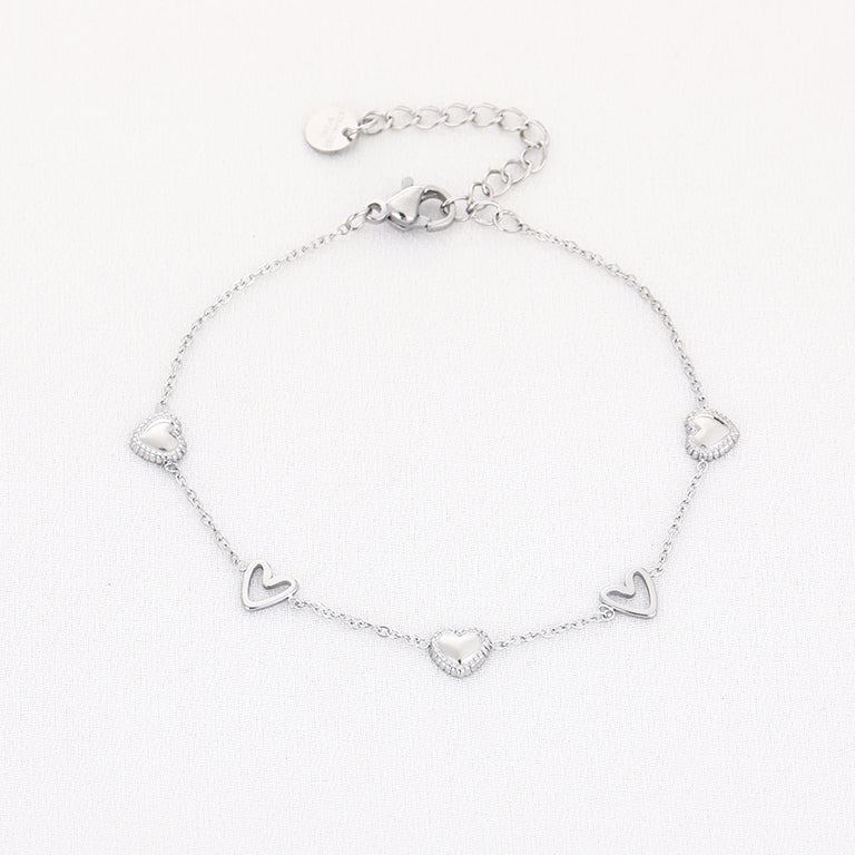 Armband hart (open en dicht)