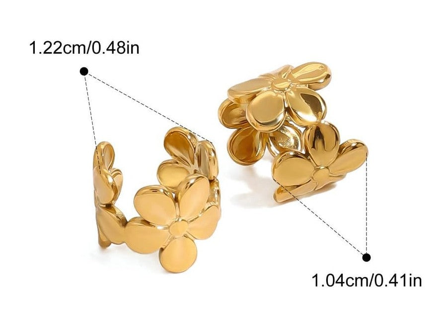 Earcuff bloemen