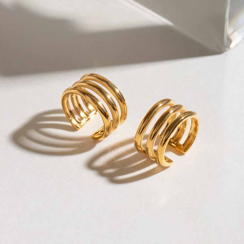 Earcuff drie lijnen