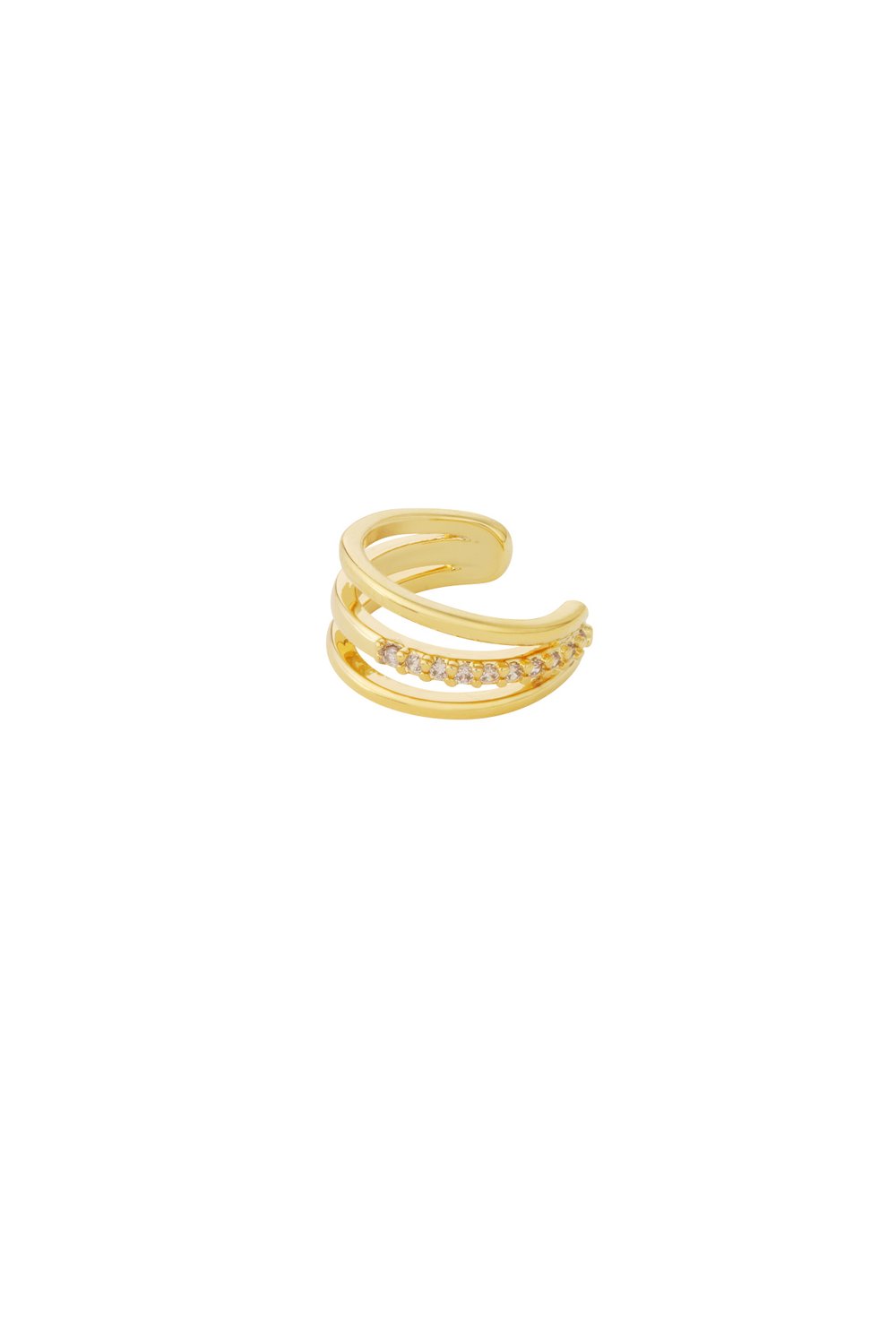 Earcuff met subtiele glitter