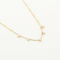 Ketting hartjes strass