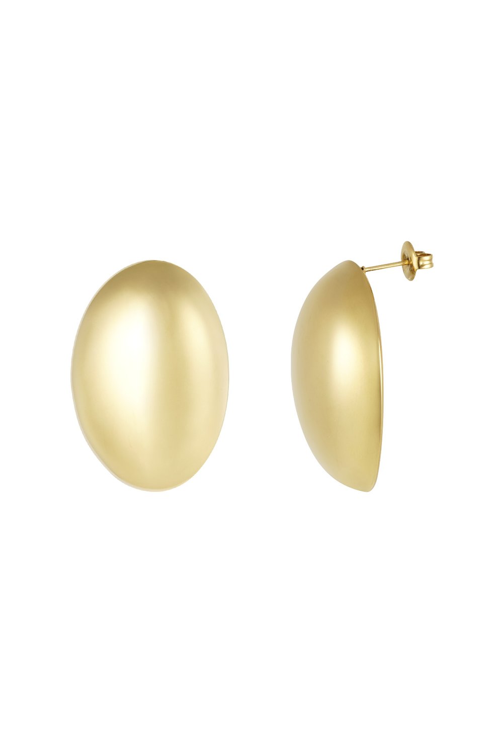 Oorbel plat ovaal